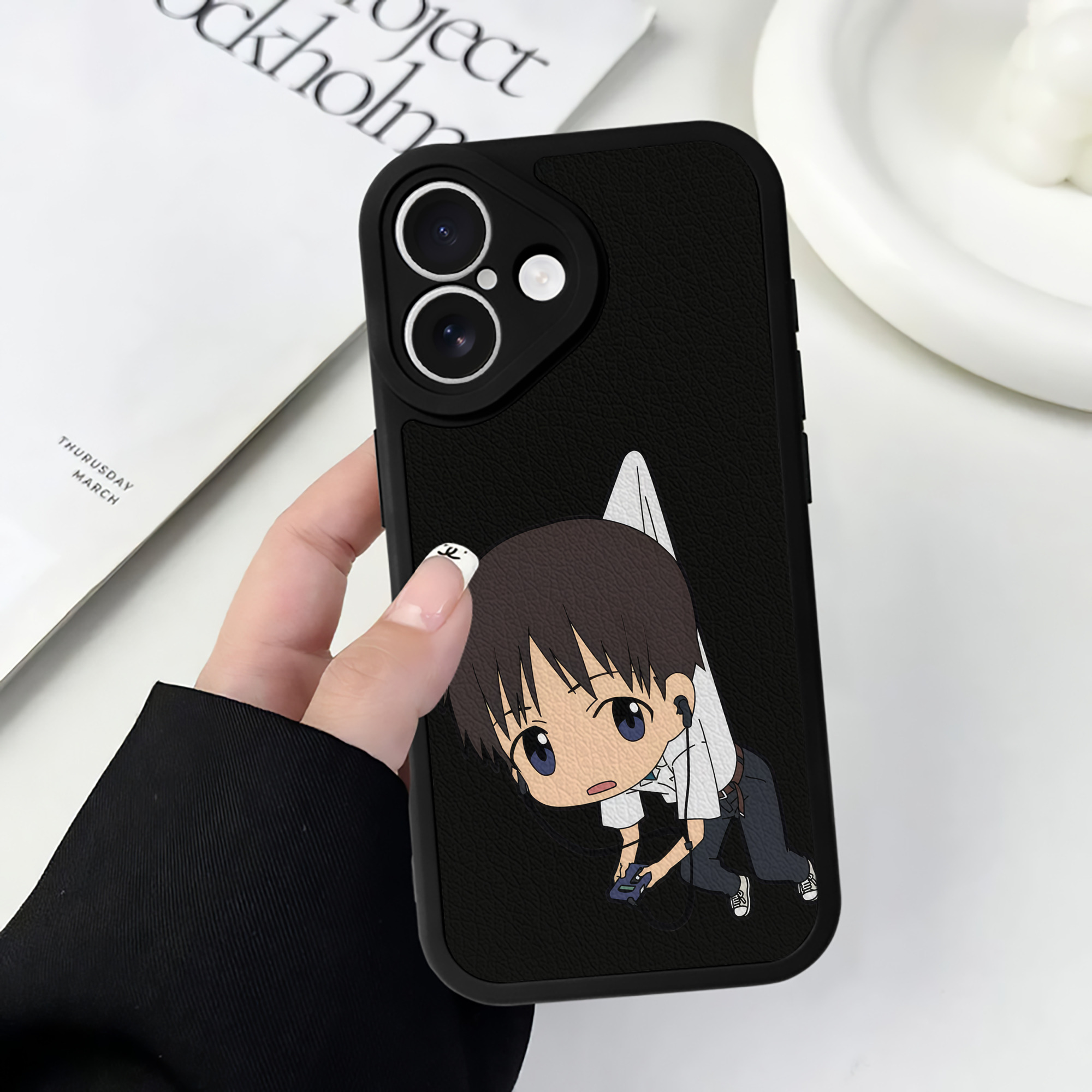 （画像用） EVA 新世紀エヴァンゲリオン 【iPhone 16シリーズ対応】シリコンスマホケース（レザー調） 材質：シリコン